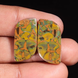 Piedra preciosa suelta de forma elegante de jaspe de fruta natural de primera calidad deslumbrante, cabujón para hacer joyas, 23,10 ct, 25 x 13 x 4 mm, GA-16175