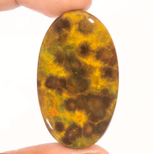 Prachtige topkwaliteit 100% natuurlijke oceaanjaspis ovale vorm cabochon losse edelsteen voor het maken van sieraden 60.00 ct 48 x 28 x 5 mm GA-3074