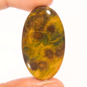 Exclusieve topkwaliteit 100% natuurlijke oceaanjaspis ovale vorm cabochon losse edelsteen voor het maken van sieraden 47,45 CT 42 x 25 x 5 mm GA-3068