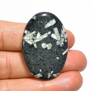 Fantastische hoogwaardige kwaliteit 100% natuurlijke Chinese schriftjaspis ovale cabochon losse edelsteen voor het maken van sieraden 41 kt. 37 x 25 x 6 mm GA-918