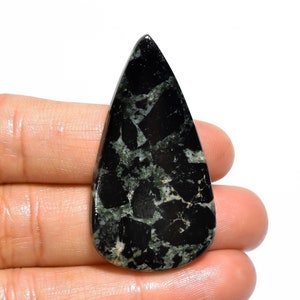 Immacolata qualità di grado superiore 100% naturale galena marcasite cabochon a pera pietra preziosa sciolta per la creazione di gioielli 39 carati. 44X22X5 mm GA-871