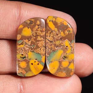 Piedra preciosa suelta de forma elegante de jaspe de fruta natural de primera calidad en forma de cabujón para hacer joyas, 33,45 ct, 26 x 12 x 5 mm, GA-16179