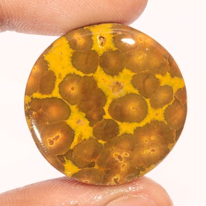 Exclusieve topkwaliteit 100% natuurlijke oceaanjaspis ronde vorm cabochon losse edelsteen voor het maken van sieraden 35,00 ct 29 x 29 x 6 mm GA-3076