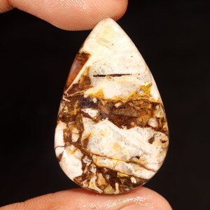 Elegante Topkwaliteit 100% Natuurlijke Wilde Paard Jaspis Peervorm Cabochon Losse Edelsteen Voor Het Maken Van Sieraden 42.60 Ct 40x25x6 MM GA-3181