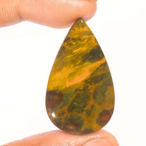 Exclusieve topkwaliteit 100% natuurlijke oceaanjaspis peervorm cabochon losse edelsteen voor het maken van sieraden 34.60 Ct 40x24x5 MM GA-3036