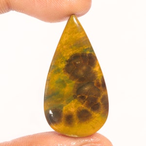 Fantastische Topkwaliteit 100% Natuurlijke Oceaan Jaspis Peervorm Cabochon Losse Edelsteen Voor Het Maken Van Sieraden 39.85 Ct 40x21x6 MM GA-3020