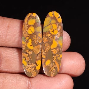 Mooie Topkwaliteit Natuurlijk Fruit Jaspis Ovale Cabochon Cabochon Losse Edelsteen Voor Het Maken van Sieraden 38.50 Ct 39X12X4 MM GA-16173