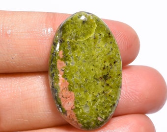 Amazing Top Grade Quality 100% Natural Unakite Oval Cabochon Loose Gemstone For Making Jewelry 28.5 Ct. 30X18X5 mm GA-659