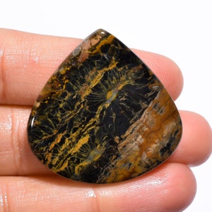 Deslumbrante qualidade de primeira qualidade 100% natural oceano jaspe coração cabochão pedra preciosa solta para fazer joias 43 Ct. 34X34X5 mm GA-1014