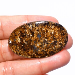 Dazzling Top Grade Quality 100% Natural Bronzite Oval Cabochon Loose Gemstone For Making Jewelry 58 Ct. 41X26X5 mm GA-1492