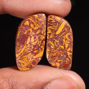 Excelente qualidade superior natural Mariam Japer forma extravagante cabochão pedra preciosa solta para fazer joias 20,20 Ct 24X12X4 MM GA-16115