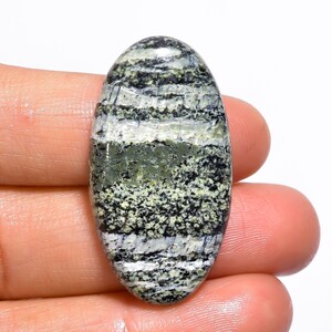 Geweldige hoogwaardige kwaliteit 100% natuurlijke groene Zwitserse opaal ovale cabochon losse edelsteen voor het maken van sieraden 30,5 kt. 36 x 19 x 6 mm GA-1387