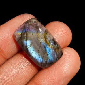 Immaculate Top Quality 100% Natural Labradorite Radiant Shape Cabochon Loose Gemstone For Making Jewelry 23.90 Ct 36x16x6 MM GA-3573