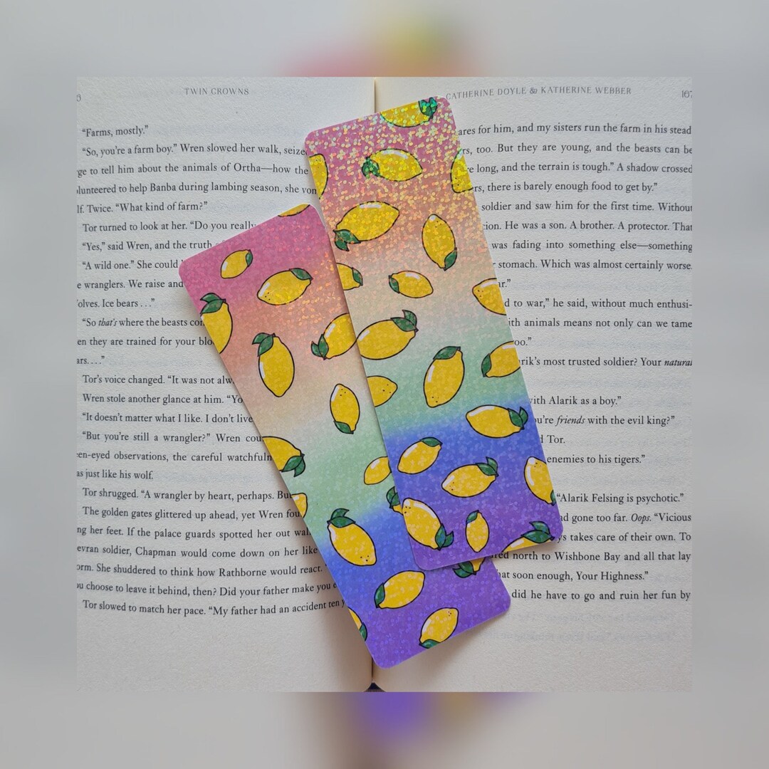 Bookmark Lemon Rainbow - Etsy