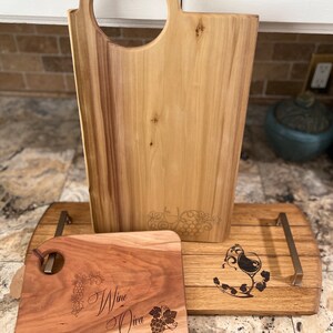 Charcuterie Boards with wine theme