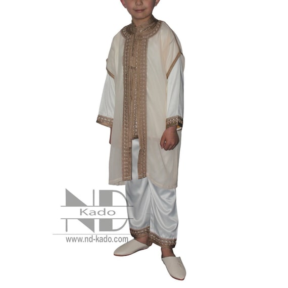 Moroccan Jabador for Kids 3 Piece Jabador Moroccan Kaftan for