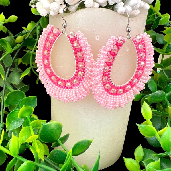 Baby Pink Earrings Etsy