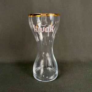 Collectible Belgium Kwak Beer Glass, Vintage European Barware, Unique Beer Lover Gift