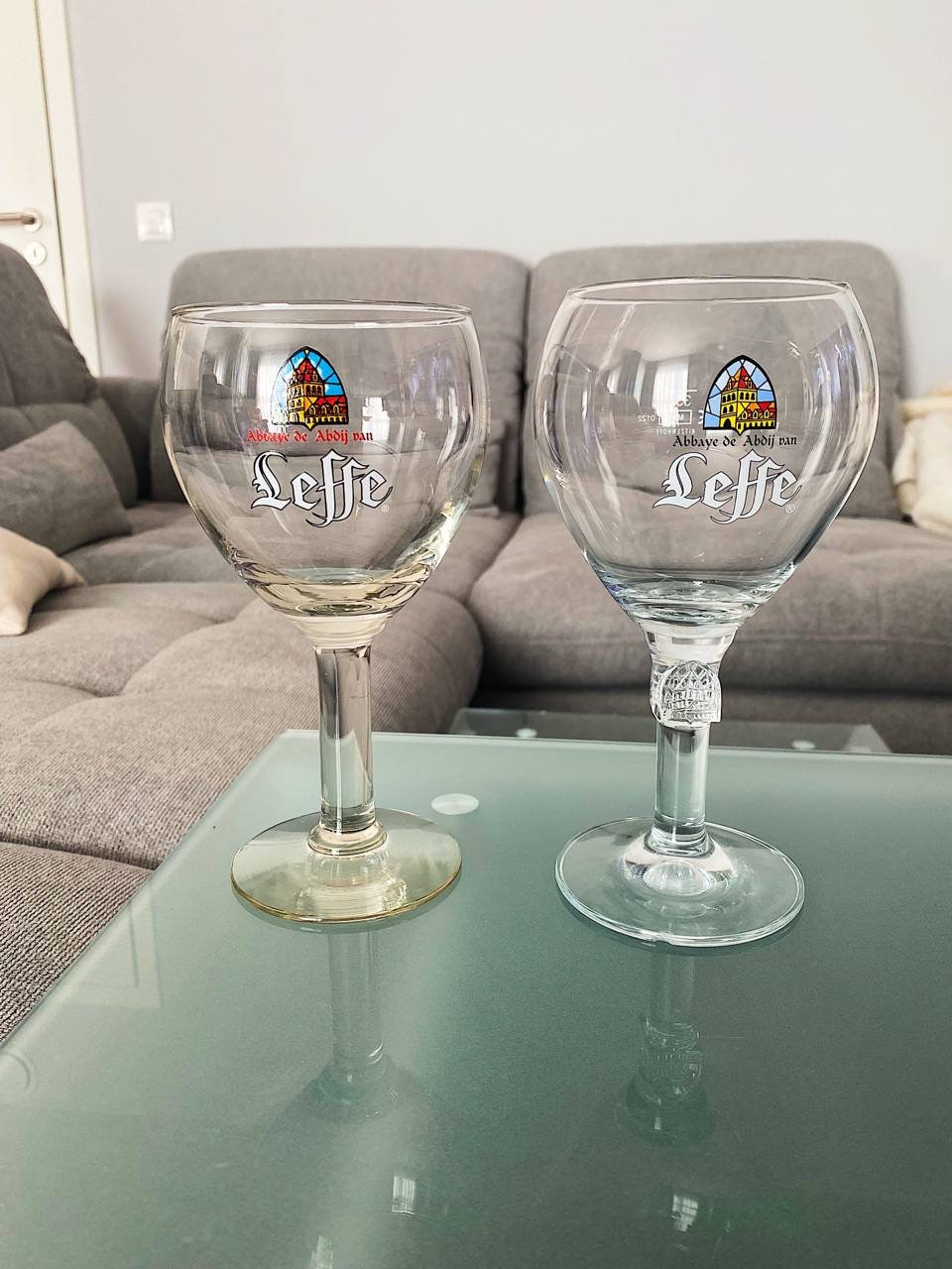 SET 2 Psc. Collectible Barware Belgian Beer Glass Leffe Etsy