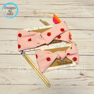 Teacher Apple Print Headbands, Matching Headbands, Apple Print headband
