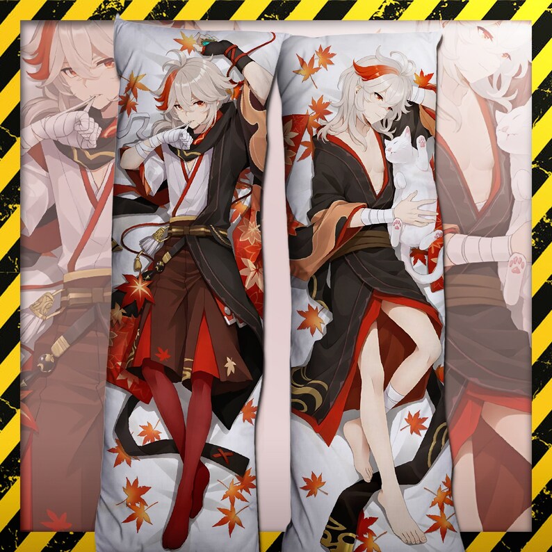 Anime Dakimakura Kazuha Genshin Impact Anime Body Pillow Etsy