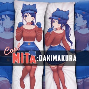 Dakimakura - Cool Mita, Cappie Anime Body Pillow Cover Case - Double Side Print - 40x120cm | 50x150cm | 50x160cm