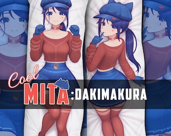 Dakimakura - Cool Mita, Cappie Anime Body Pillow Cover Case - Double Side Print - 40x120cm | 50x150cm | 50x160cm
