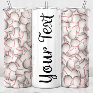 Dirty Baseball Tumbler PNG, 20 oz Skinny Tumbler Wrap, Personalized tumbler wrap, Straight-Tapered Sublimation Design, Softball Background