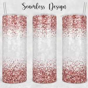 Bokeh Blast Glitter 20oz Skinny Tumbler Design for Sublimation