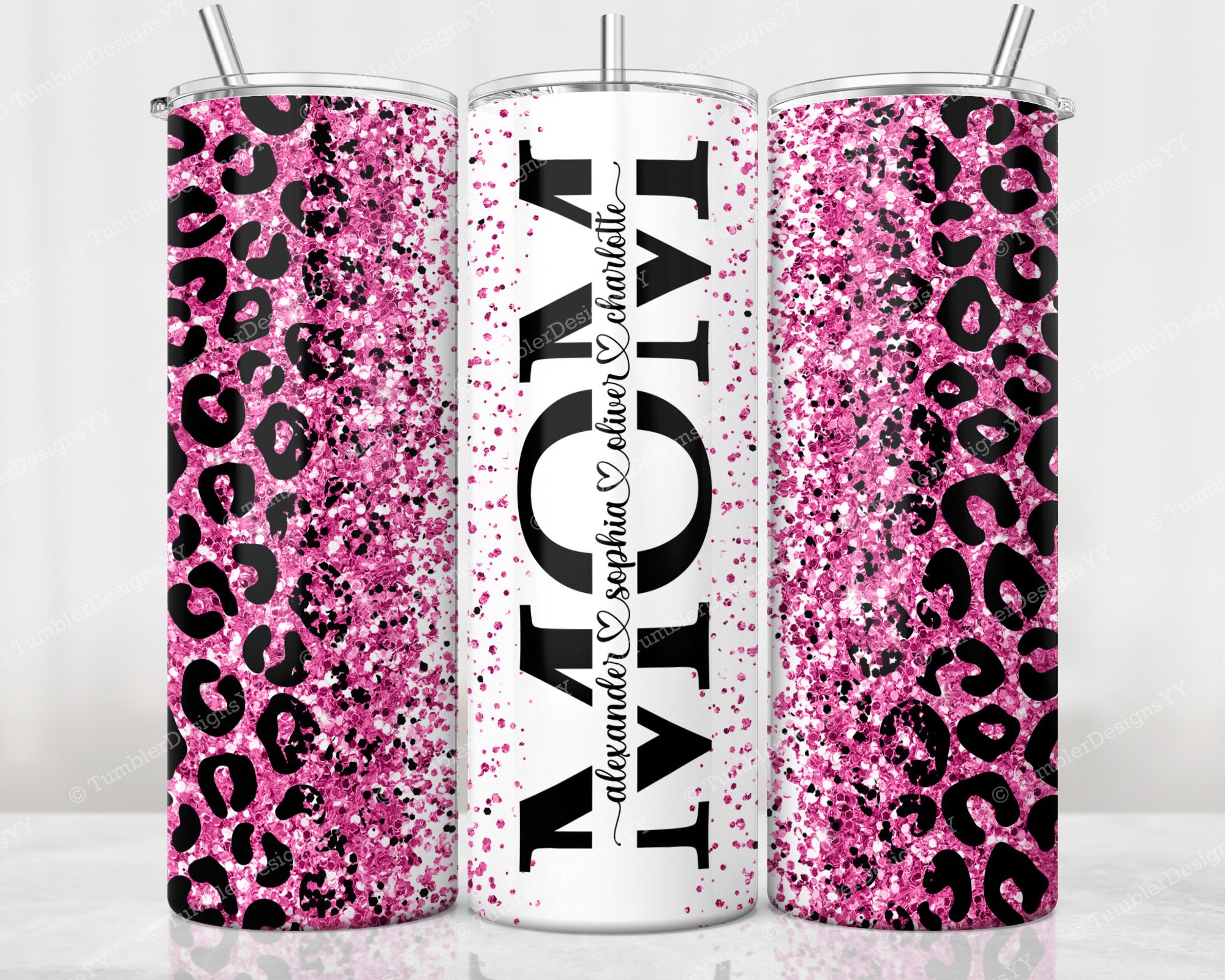 Louis Vuitton Pink Leopard Sublimation Tumbler - Owl Fashion Shop