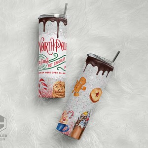 Custom Personalized North Pole Chocolate Co. Irregular Tumbler - Gift For Christmas
