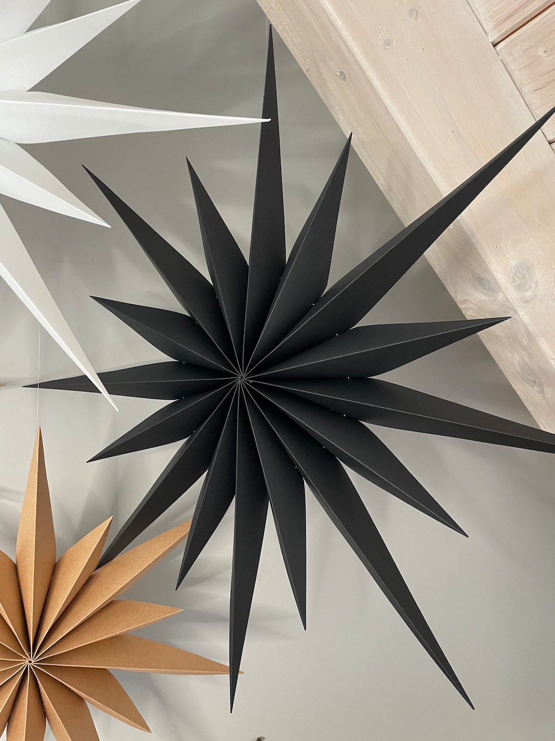 Großer Abendstern Stern aus Papier Stern aus Tonkarton Papierstern