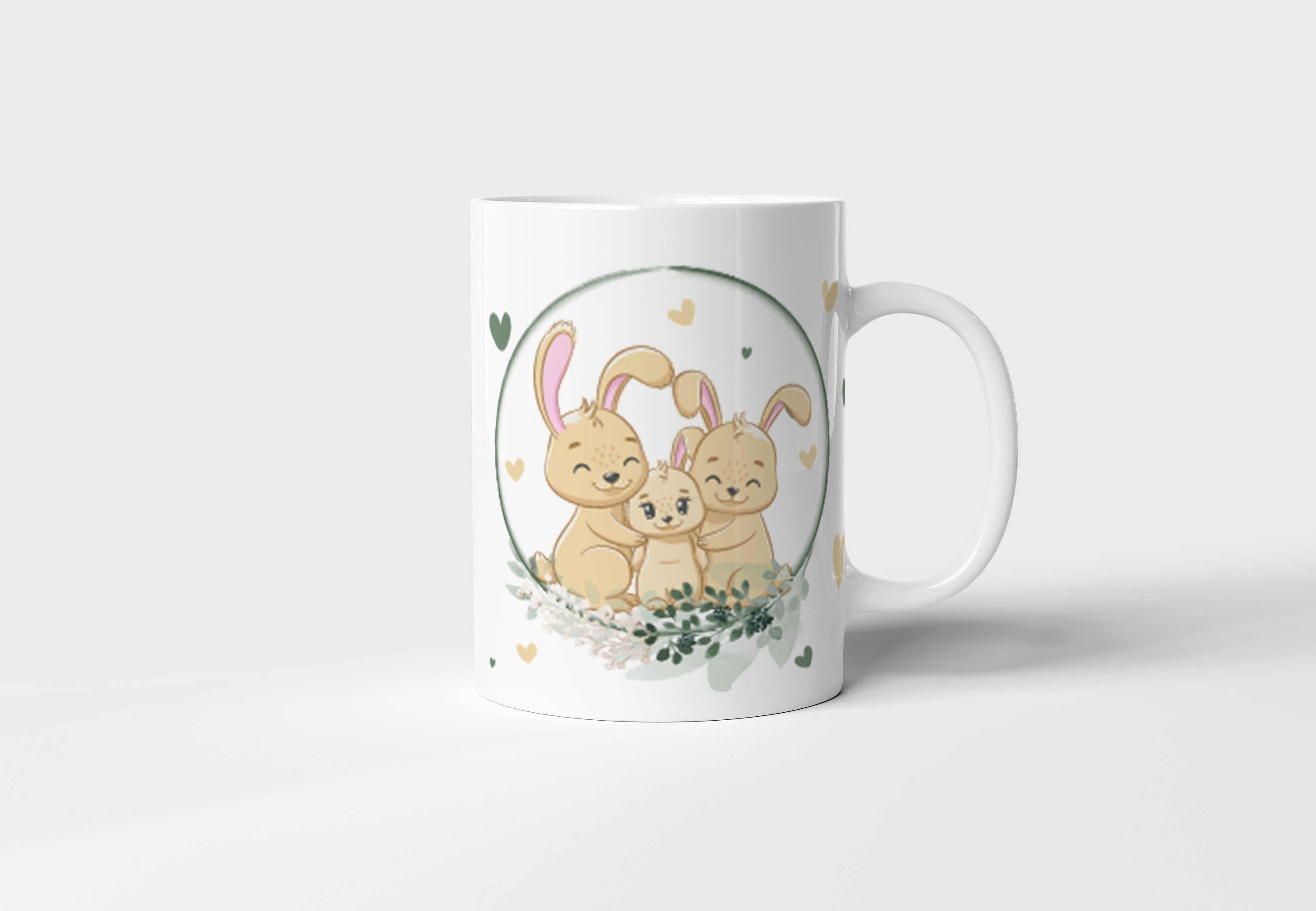 Cl 010 Mug/Tasse Gobelet Enfant Incassable & Personnalisable - Idée Cadeau Personnalisé Prénom Lapin