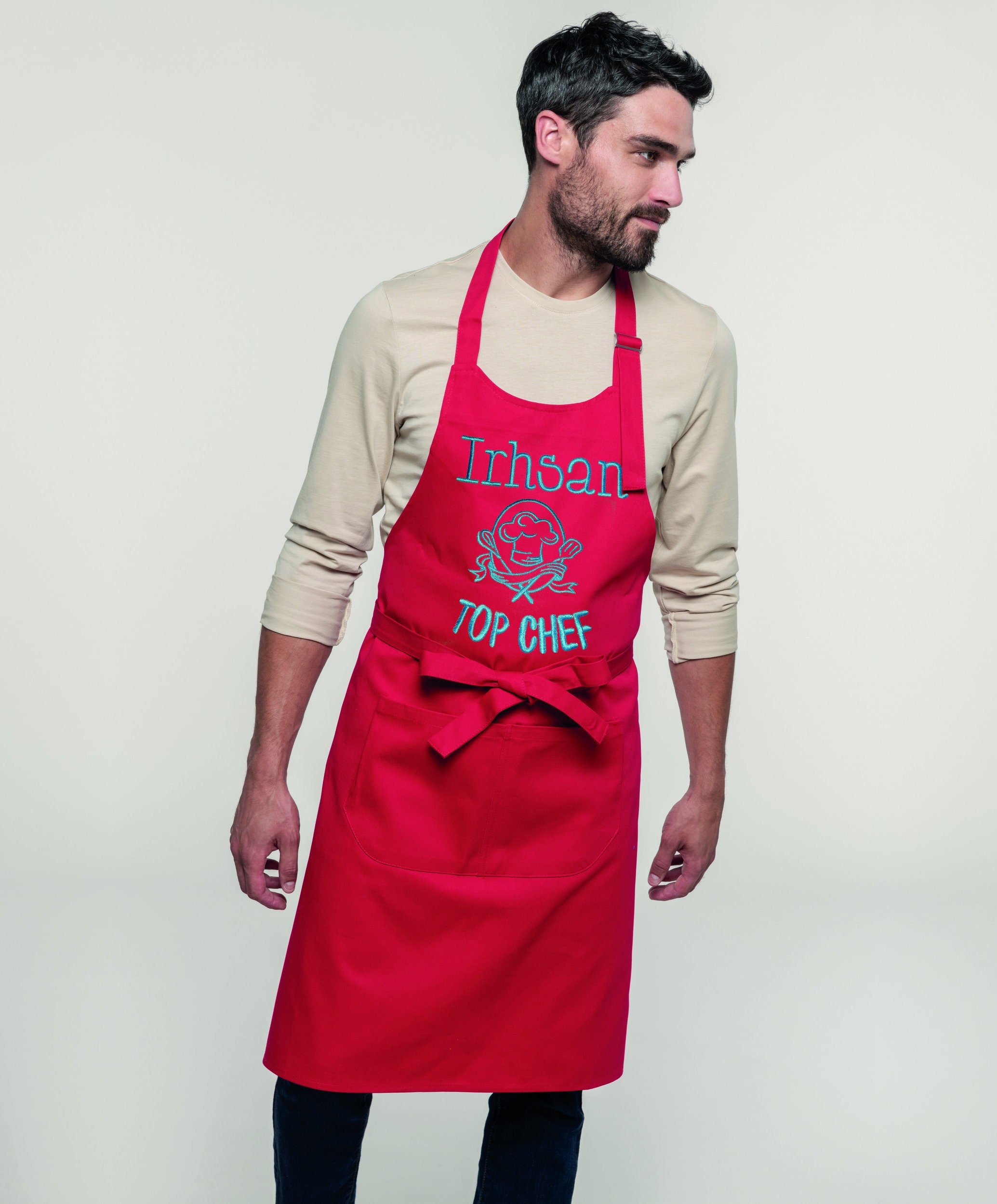 Tablier Personnalisé, Tablier Homme & Femme, Tablier Cuisine, Cadeau Personnalisable, Brodé, Top Che