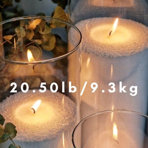 5lb 2.25kg 50 Wicks Candle Sand Wax BULK Wholesale Granulated Wax Candle  Wax Pearls Wedding Candle FREE 50 WICKS 