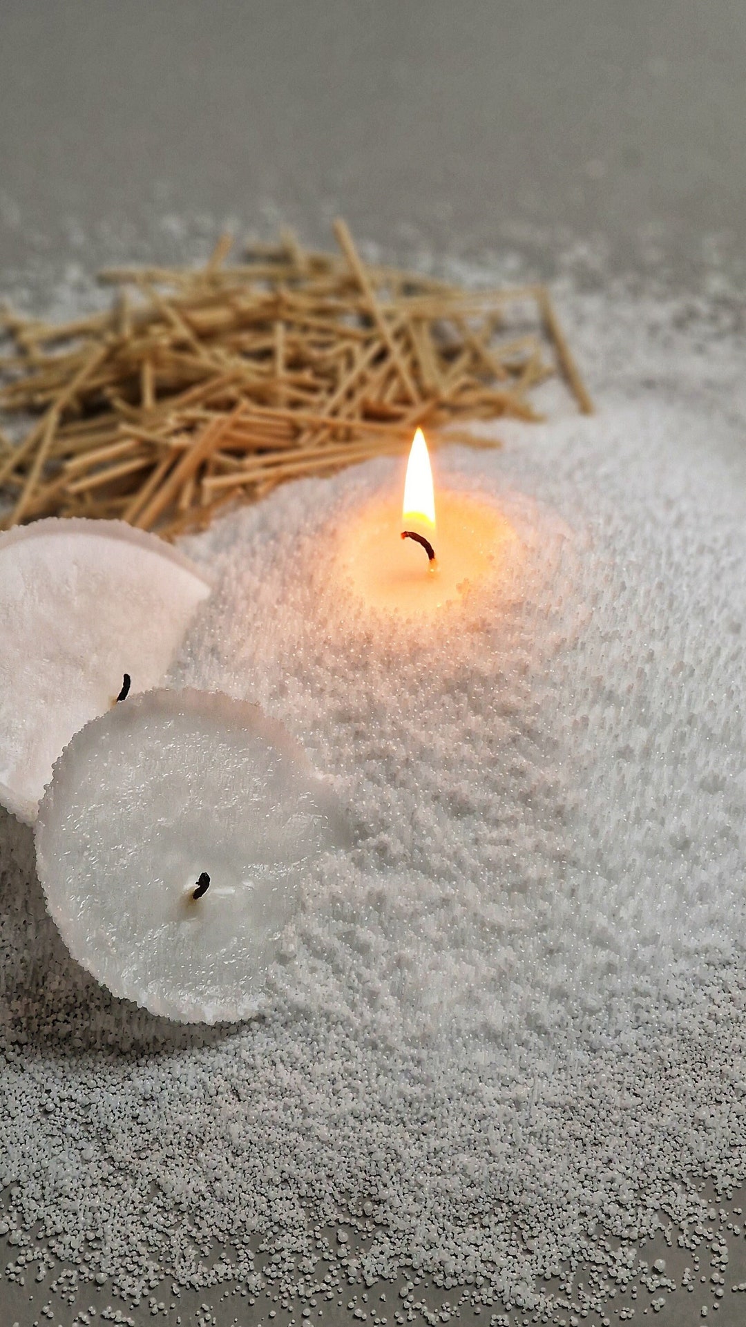 9.92lb 50 Wicks Candle Sand Wax Sand Candle Powder Candle Pearls White Candle  Sand Candles Pearled Candle Natural Granulated Wax Wedding 