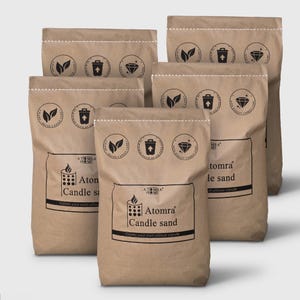 White Candle Sand: 102.5lb Bulk, 750 Cotton Wicks, Wedding Decor Table Centerpiece
