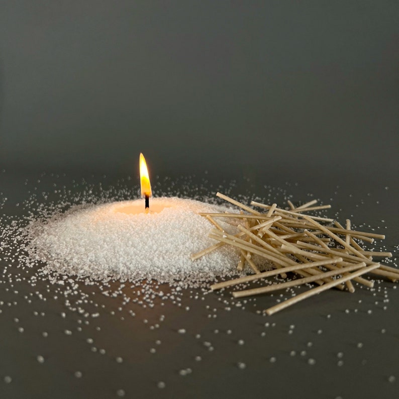 Waxed Cotton Wicks For Sand Candle Making Wicks Supplies Bulk Offer For Event Planners Candle Sand Atomra Waxed Wicks Length 6 cm/2,5 inch