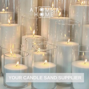 20.5lb 9.3kg Sand Wax Candle Sand Candle Pearled Candle Unique White Wedding Decor Centerpiece Candle Palm Wax Wholesale Bulk 150 Wicks