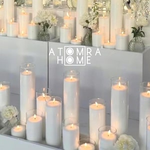 20.5lb 9.3kg White Pearled Sand Candle Wax Bulk Palm Wax for Wedding Candle Decor for Hurricane Holders Floating White Candle with 150 Wicks