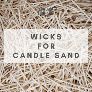 Waxed Cotton Wicks For Sand Candle Making Wicks Supplies Bulk Offer For Event Planners Candle Sand Atomra Waxed Wicks Length 6 cm/2,5 inch