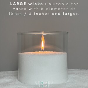 Waxed Cotton Wicks For Sand Candle Making Wicks Supplies Bulk Offer For Event Planners Candle Sand Atomra Large Waxed Wicks Length 6 cm/2,5 inch