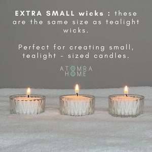 Waxed Cotton Wicks For Sand Candle Making Wicks Supplies Bulk Offer For Event Planners Candle Sand Atomra Extra Small Waxed Wicks Length 6 cm/2,5 inch