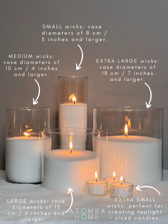 200 Pezzi Pre Preformato Candela Naturale Stoppino A Basso Contenuto Di Fumo EBa - Foto 10