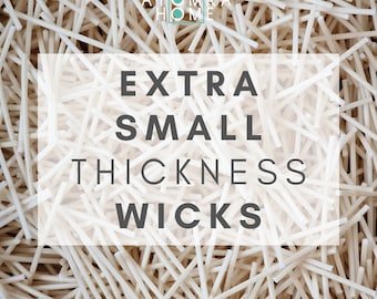 Cotton Wicks Extra Small Thickness For Candle Sand Wax: Tealight Size (6cm/2.5 inch)