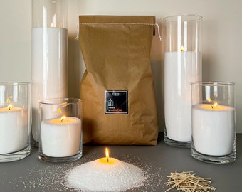 CoolCrafts Kerzensand Weiß 900g - DIY Kerzenwachs Für Hochzeitsdeko & Bastelprojekte