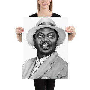 Bernie Mack Portrait Drawing Print