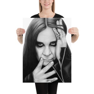 Ozzy Osbourne Portrait Zeichnung Druck