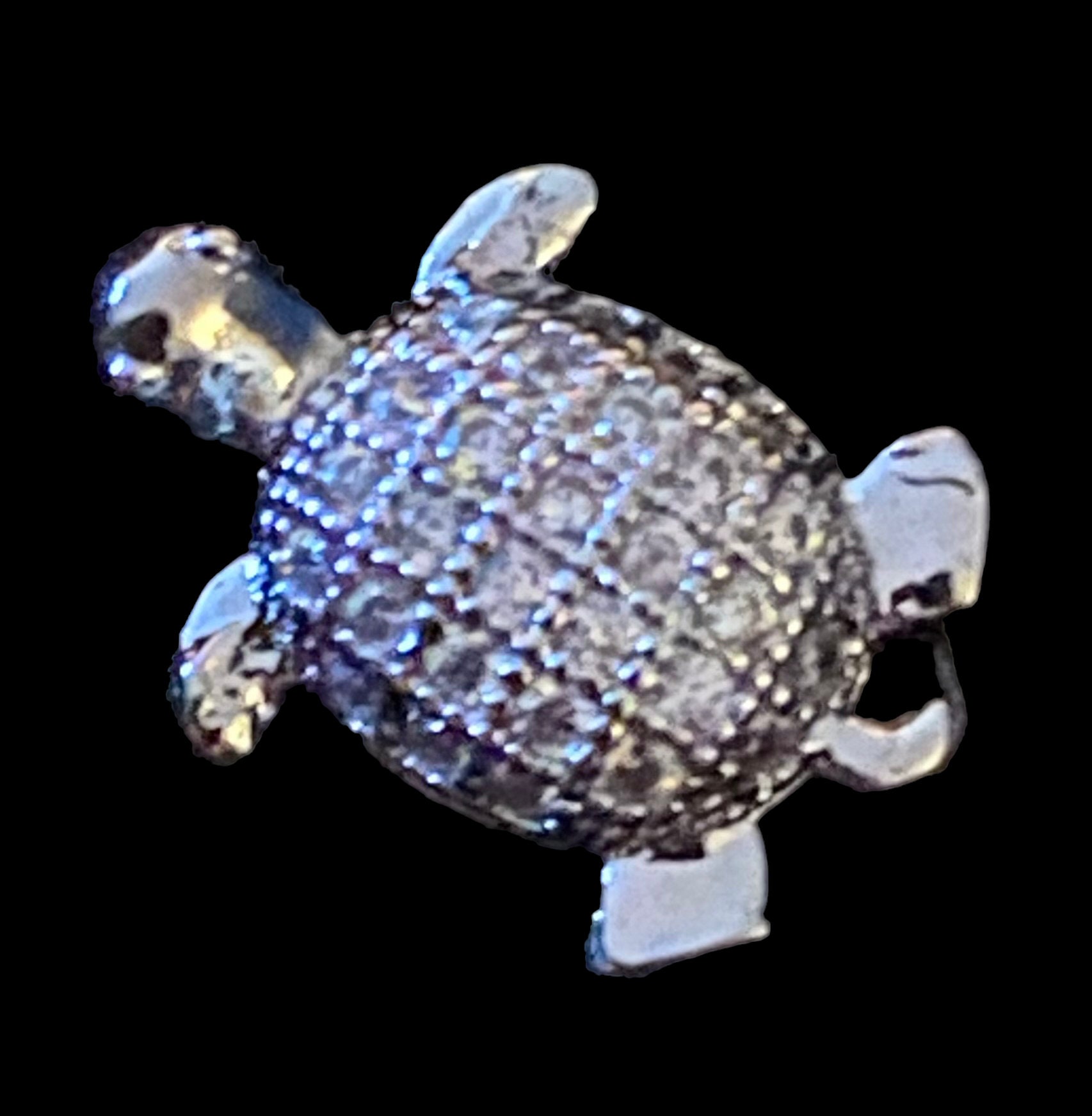 Orecchini Borchie TARTARUGA ARGENTO STERLING 925 12mm Donna