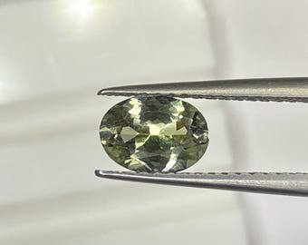 Green Zoisite Tanzanite Gemstone: 0.75 CT Oval Jewelry Stone